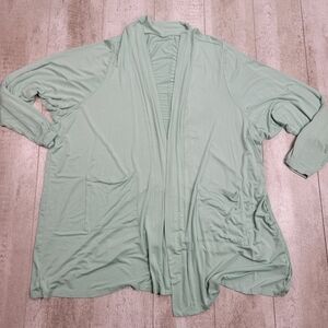 Torrid SUPER SOFT BOYFRIEND CARDIGAN OPEN FRONT 6X Green